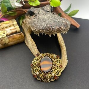 Germany filigree brooch vintage